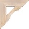 Ekena Millwork Olympic Traditional Smooth Bracket w/ Offset Brace, Douglas Fir, 7 1/2"W x 26"D x 26"H BKT0806X26X26OLY01SDF - alternate 2